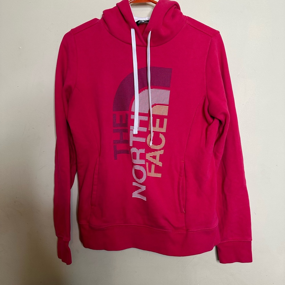 The North Face Womens Small Pink Sweatshirt Hoodie Pullover